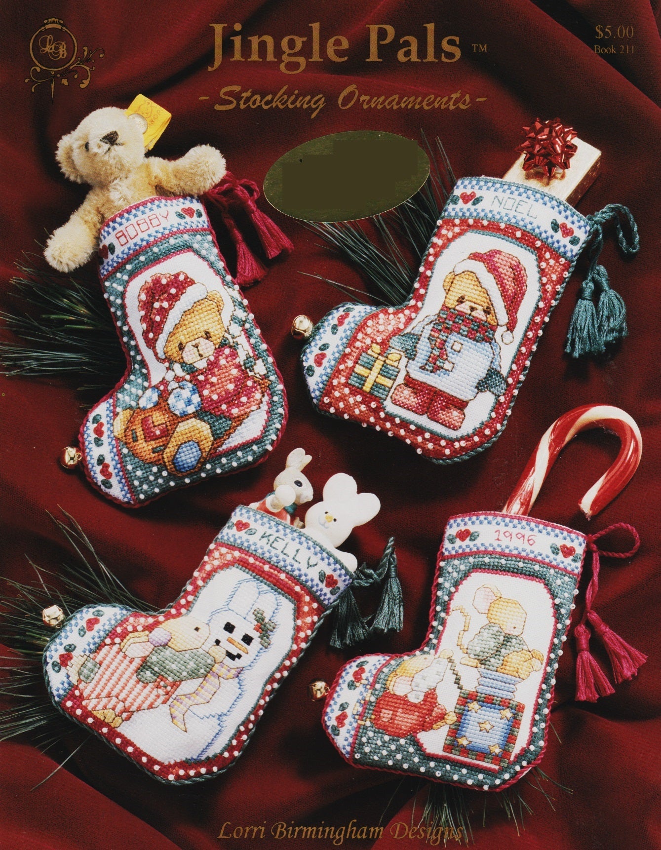 Lorri Birmingham Designs Jingle Pals 211 cross stitch pattern