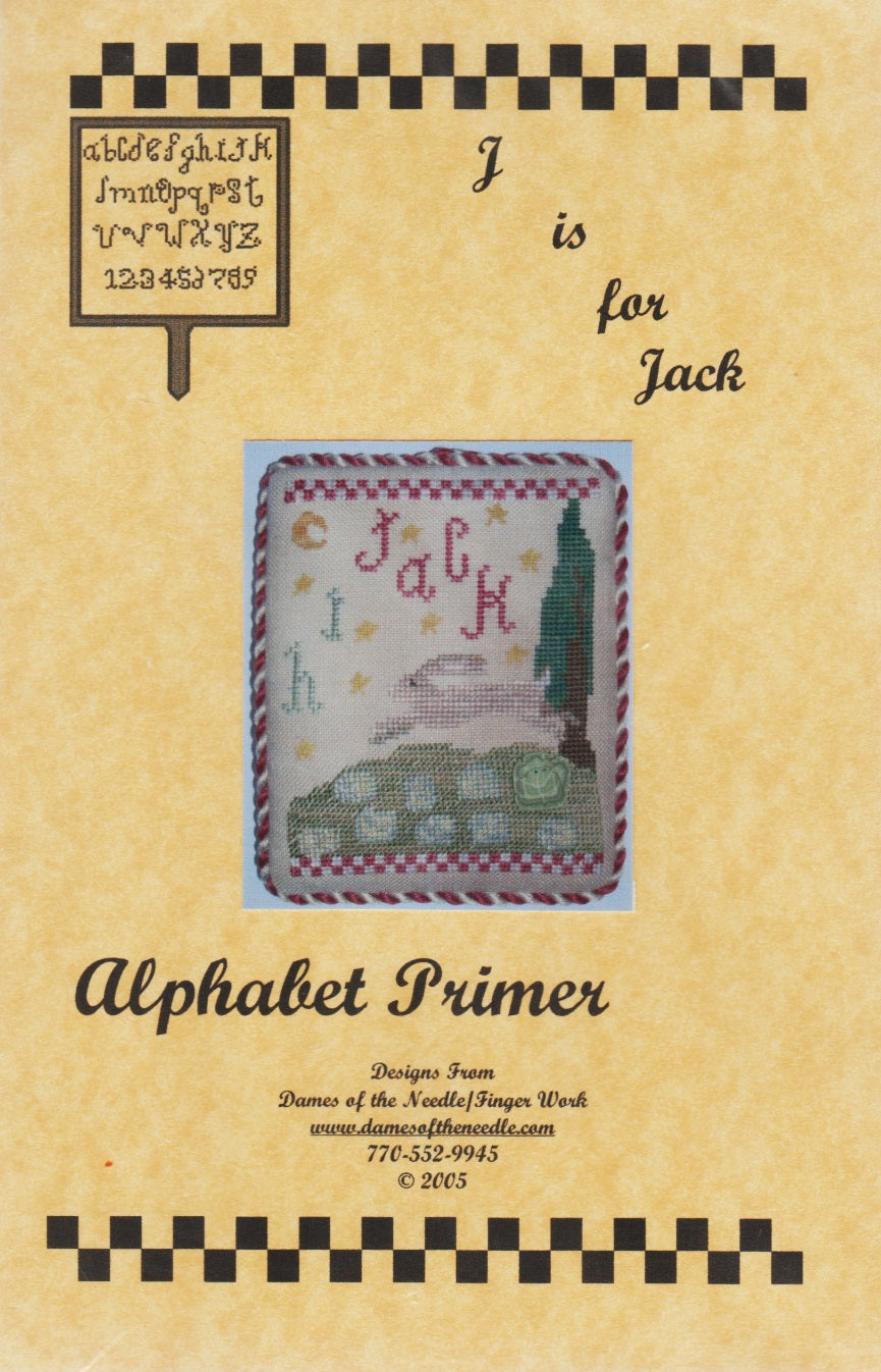 Dames of the Needle J is for Jack cross stitch pattern