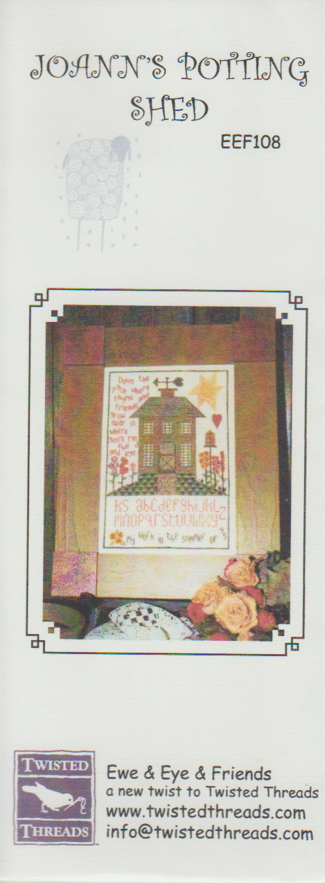 Ewe & Eye Joann's Potting Shed EEF108 cross stitch pattern