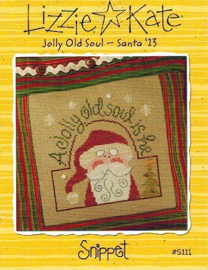 Lizzie Kate Jolly Old Soul - Santa '13 S111 cross stitch pattern