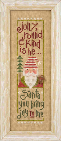 Lizzie Kate Jolly Round & Kind - Santa '14 S115 cross stitch pattern
