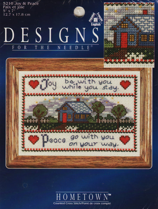 Designs For The Needle Joy and Peace 5210 cross stitch kit