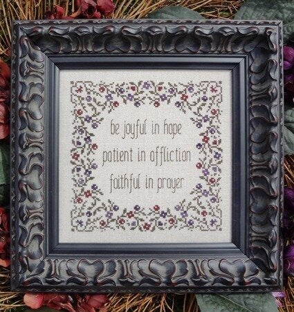 My Big Toe Joyful, Patient, Faithful MBT-143 cross stitch pattern