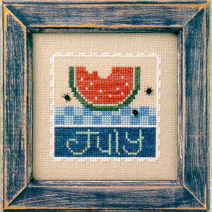 Lizzie Kate July F40 cross stitch pattern