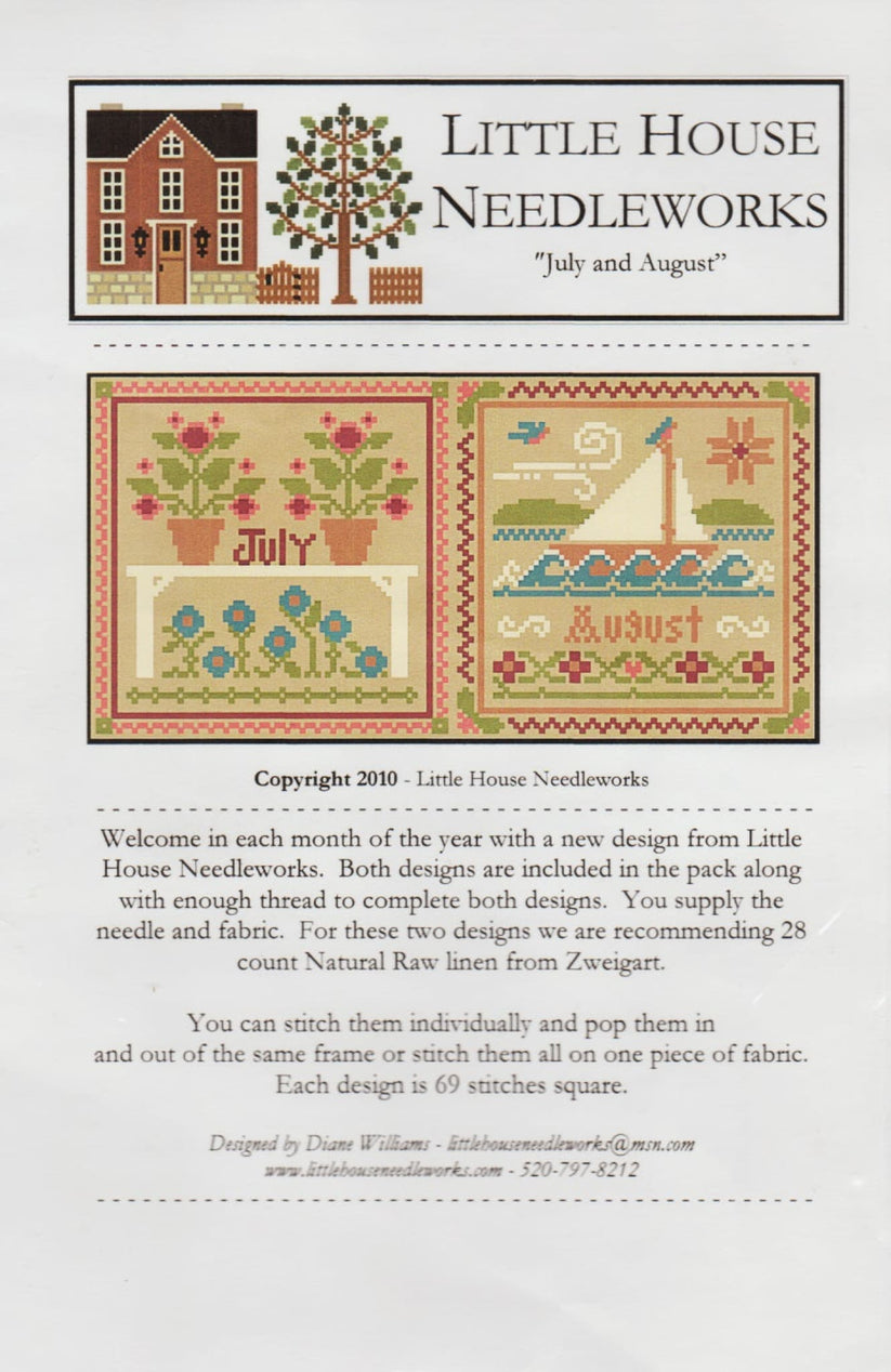 July and August pattern – Sandra's Stitch Stash
