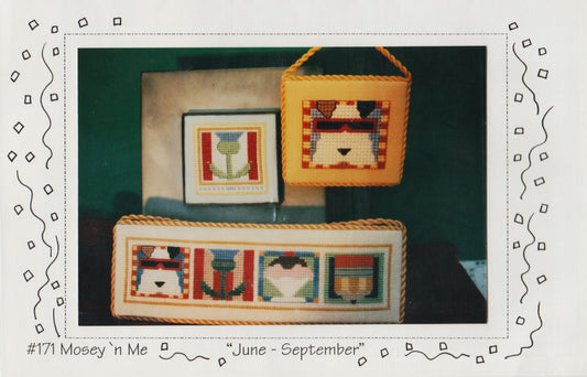 Mosey 'n Me June - September 171 cross stitch pattern