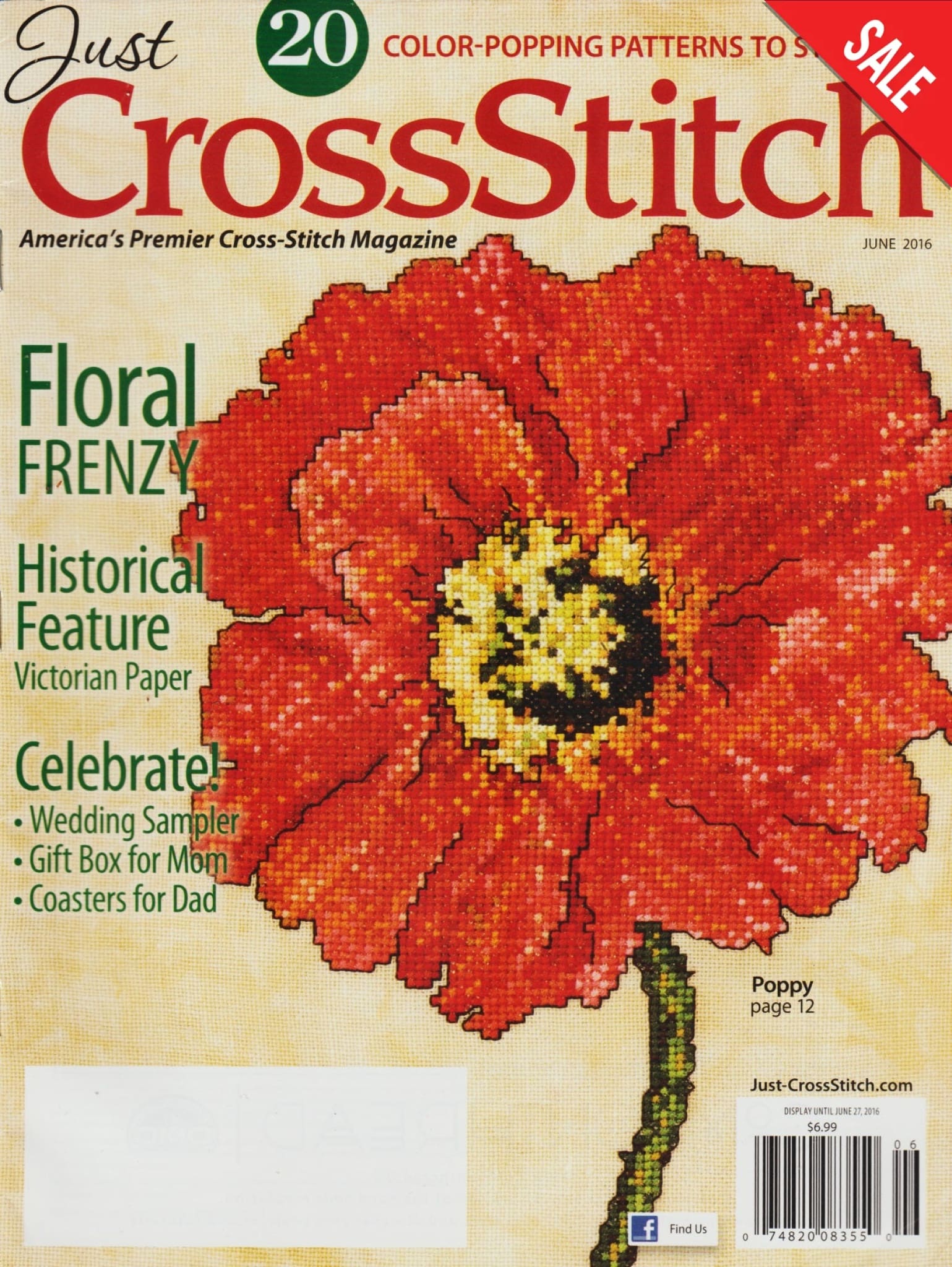 Just CrossStitch June 2016 cross stitch magazine