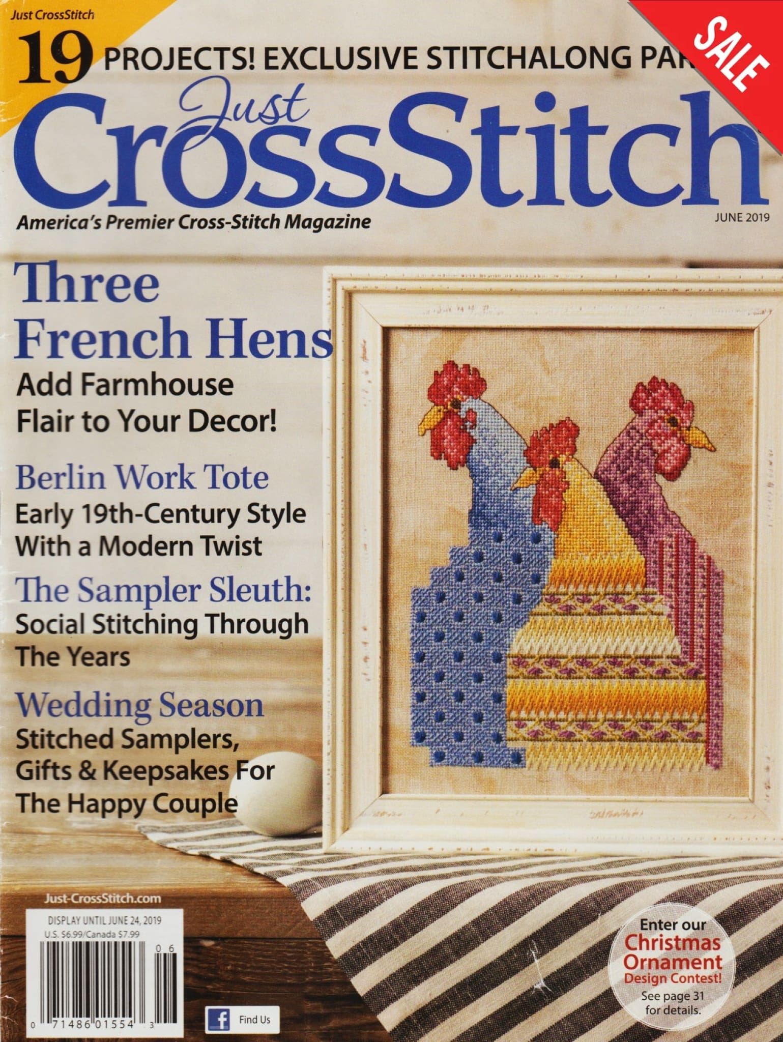 Just CrossStitch June 2019 magazine