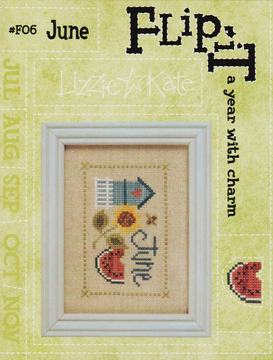 Lizzie Kate June F06 cross stitch pattern