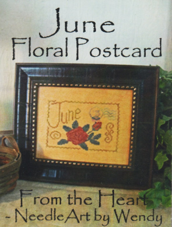 June Floral Postcard pattern – Sandra's Stitch Stash