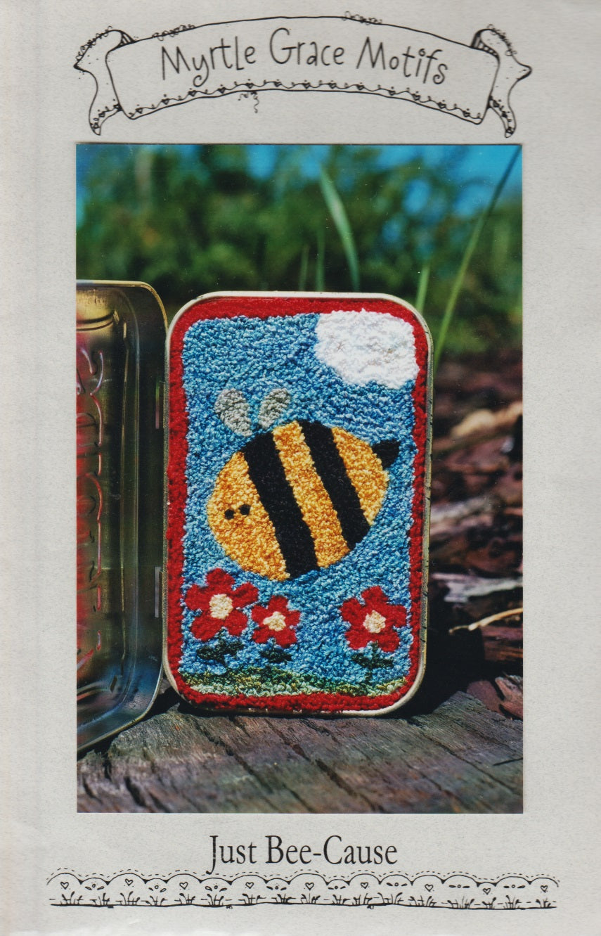 Myrtle Grove Motifs Just Bee-Cause punch needle pattern