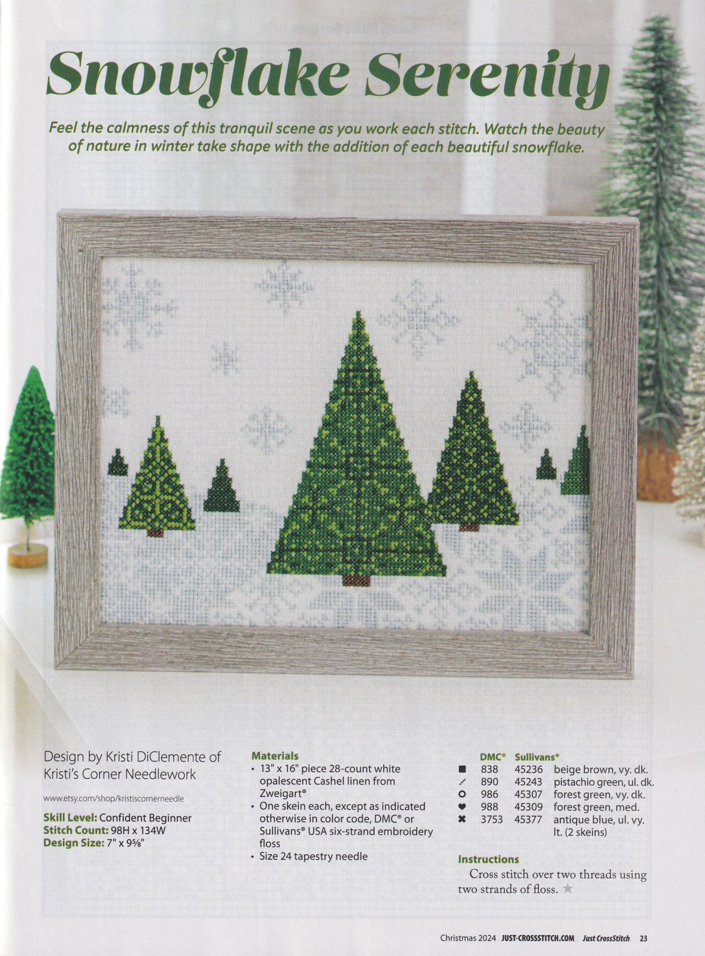 Just CrossStitch Christmas 2024 magazine