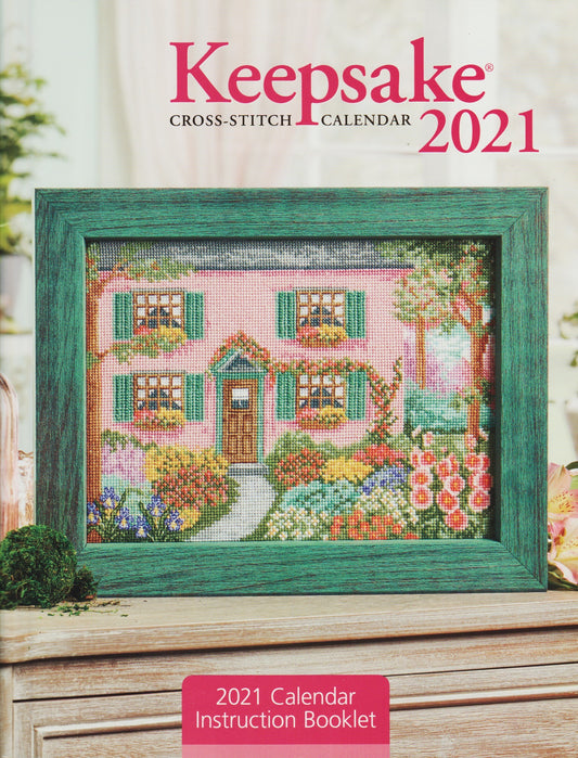 Craftways Keepsake Calendar 2021 cross stitch pattern