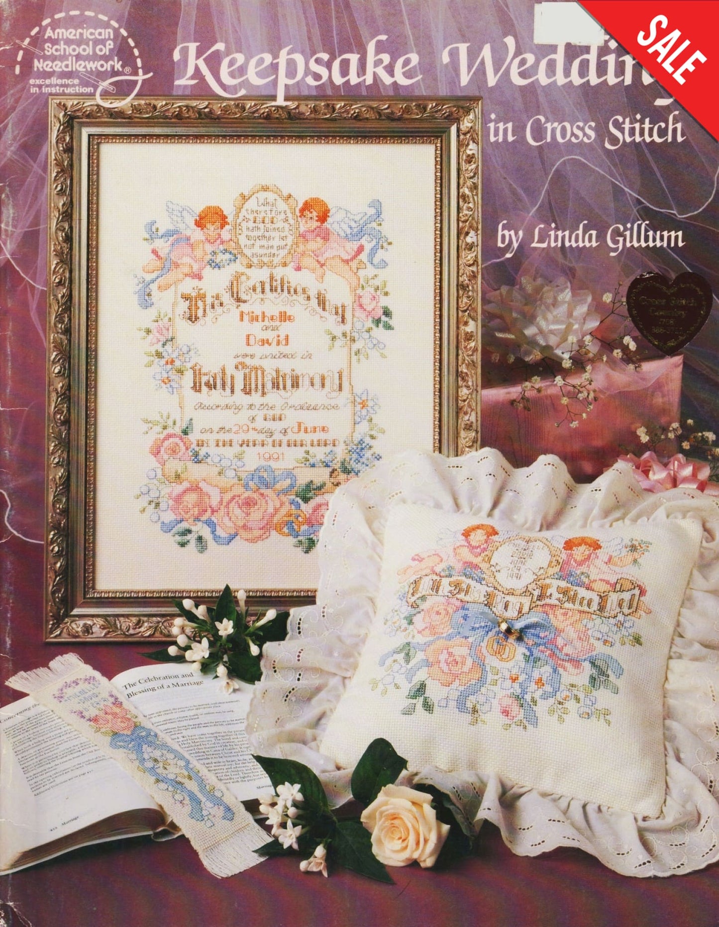 American School of Needlework Keepsake Wedding 3553 cross stitch pattern