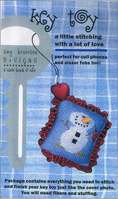 Amy Bruecken Key Toy-Snowman cross stitch pattern