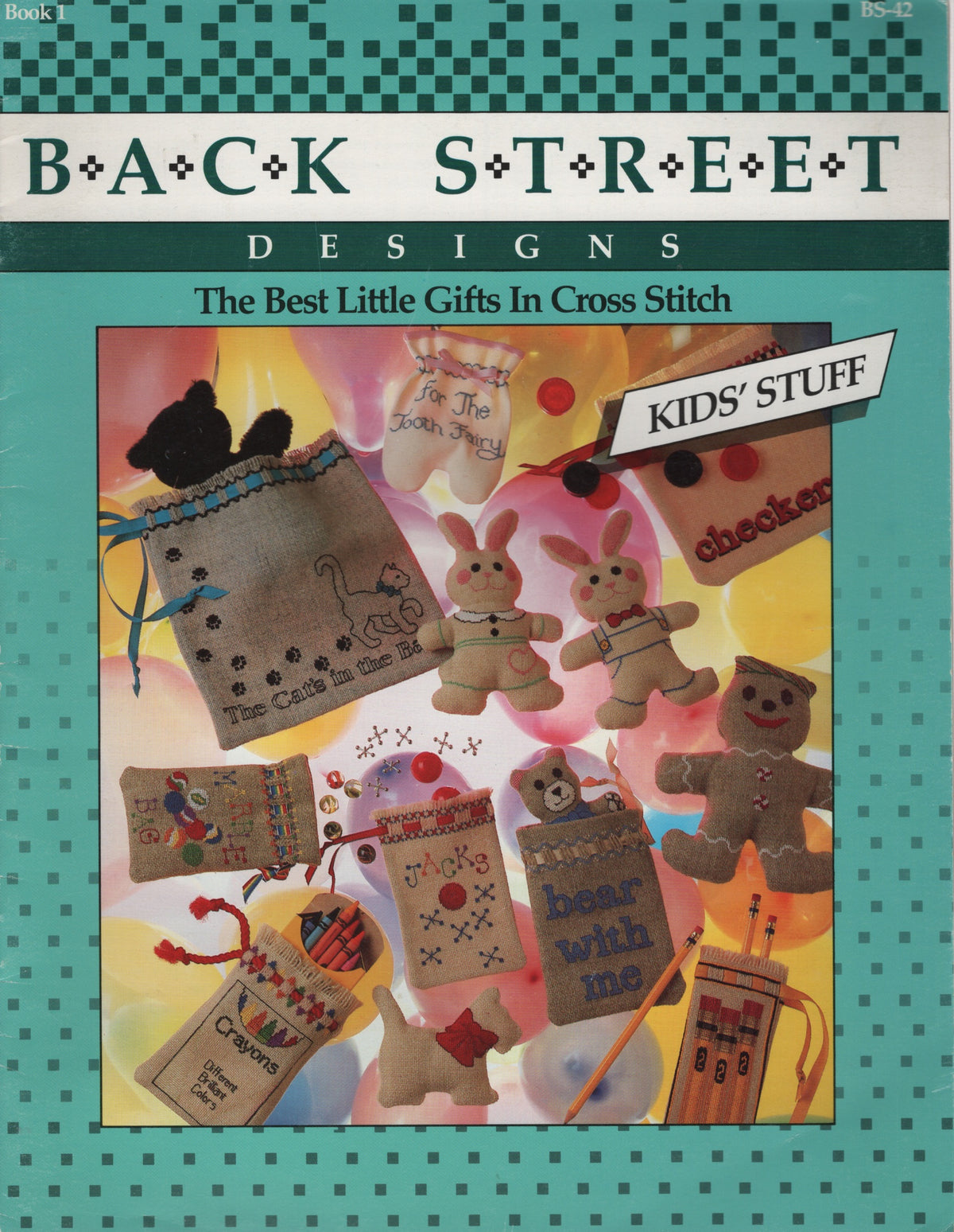 Back Street Designs Kids' Stuff cross stitch pattern