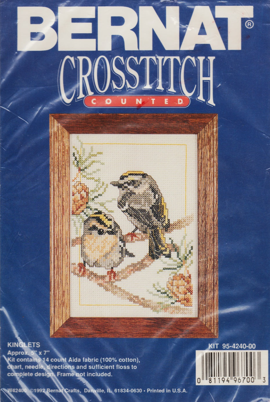 Bernat Kinglets 95-4240-00 bird cross stitch kit