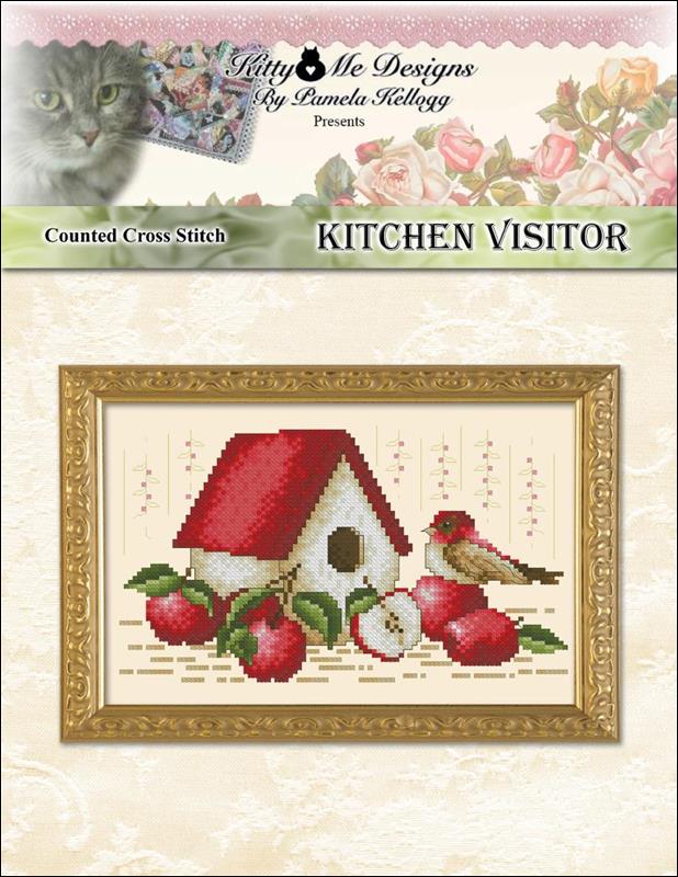 Kitty & Me Kitchen Visitor cross stitch pattern