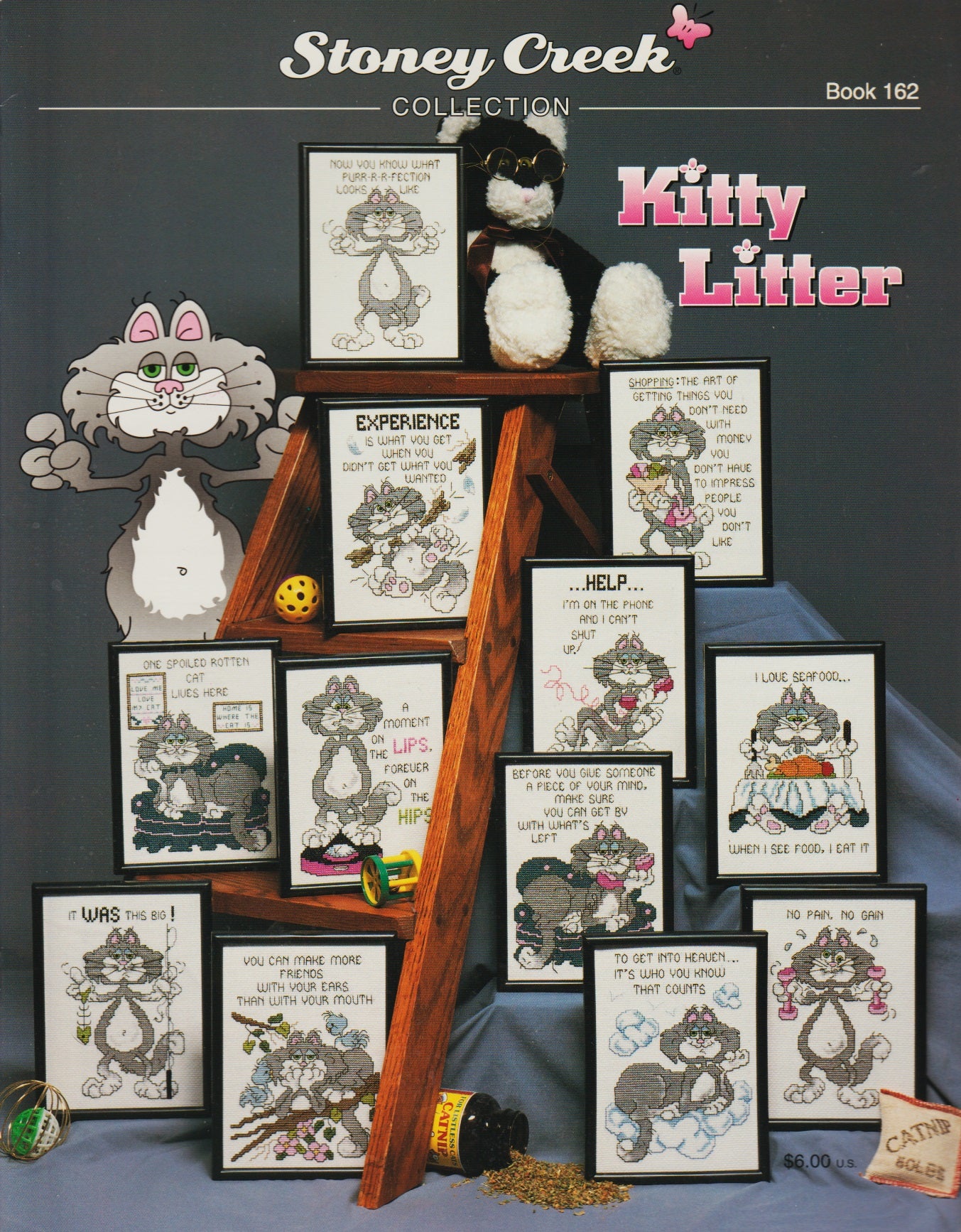 Stoney Creek Kitty Litter BK162 cross stitch pattern