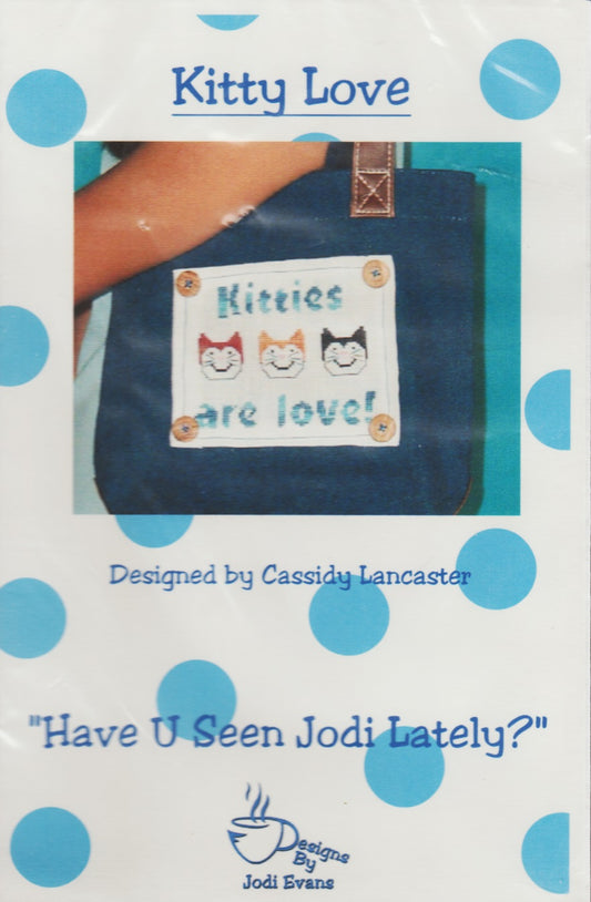 Jodi Evans Kitty Love cross stitch pattern