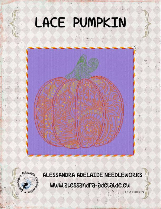 Alessandra Adelaide Lace Pumpkin cross stitch pattern