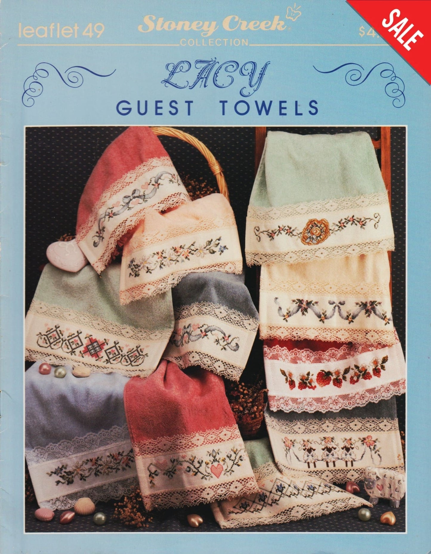 Stoney Creek Lacy Guest Towels LFT49 cross stitch pattern