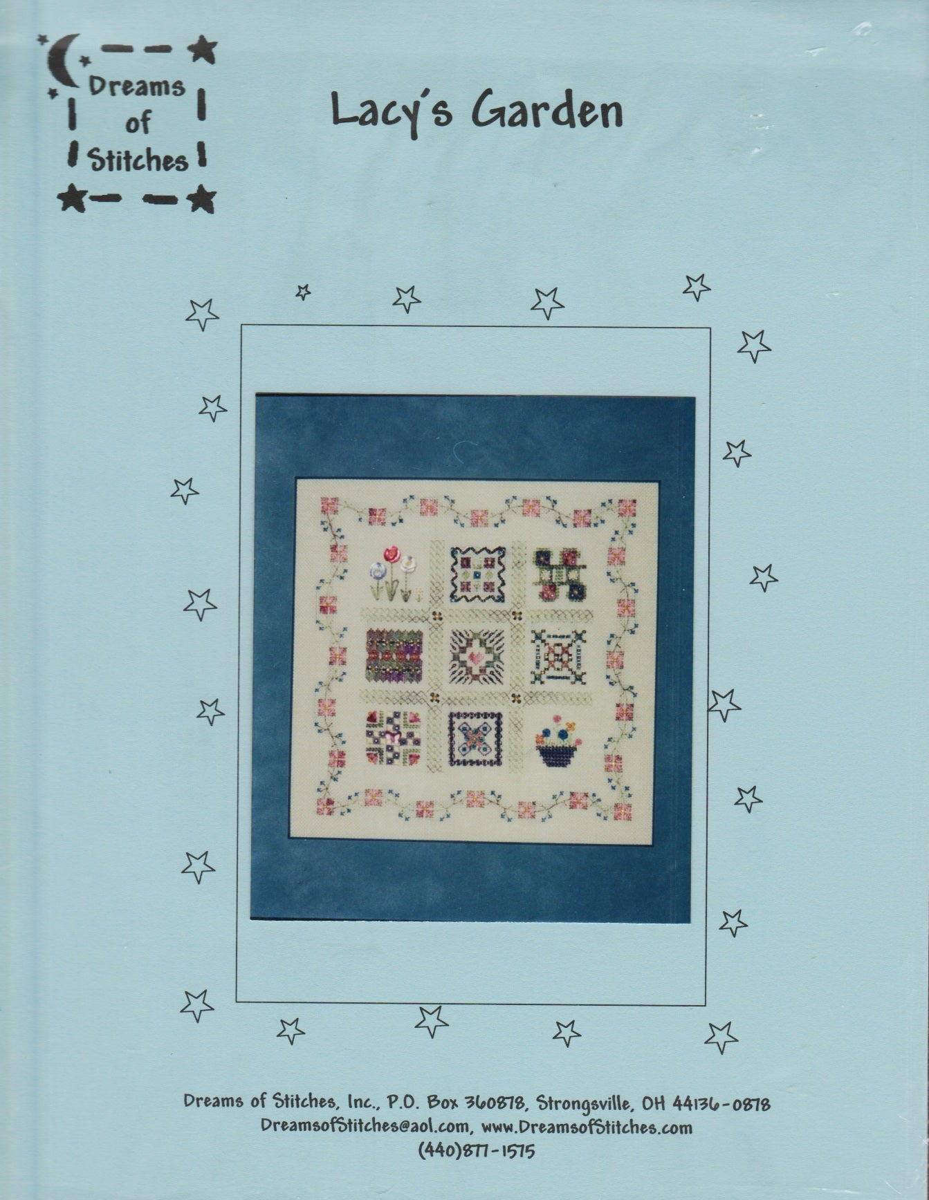 Dreams of Stitches Lacy's Garden cross stitch pattern