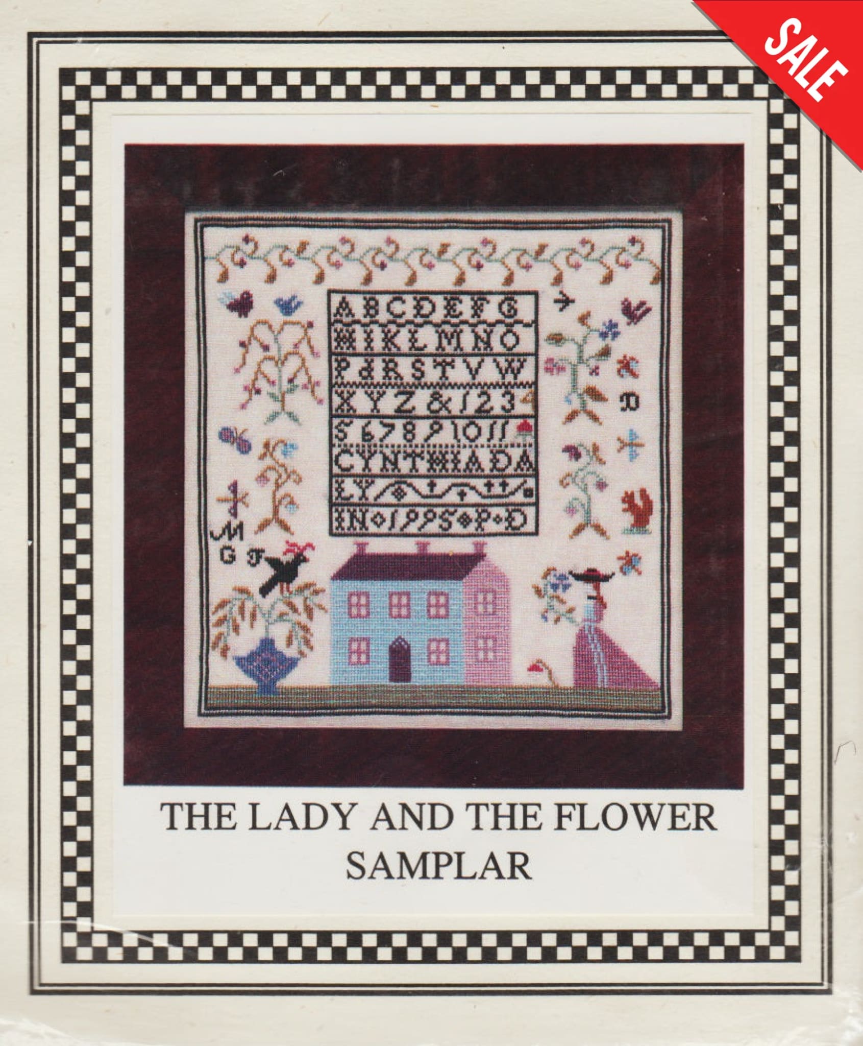 Little by Little Lady and the Flower Samplar cross stitch pattern