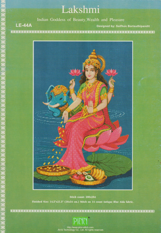Pinn Lakshmi LE-44A Asian cross stitch pattern