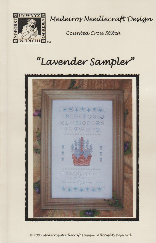 Medeiros Lavender Sampler cross stitch pattern