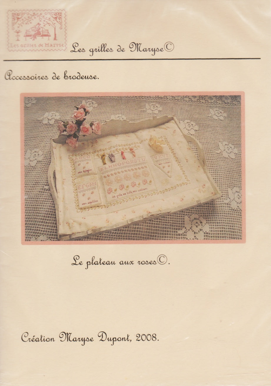 Les Grilles de Maryse Le Plateau Aux Roses cross stitch pattern