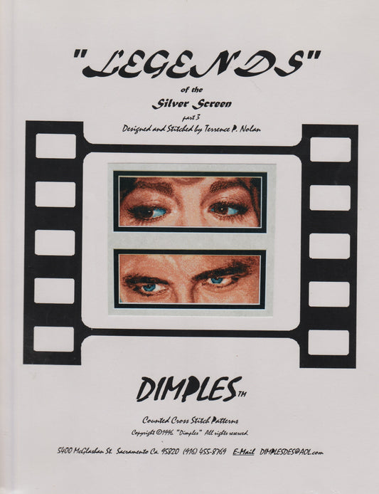 Dimples Legends of the Silver Screen 3 Terrence P. Nolan cross stitch pattern