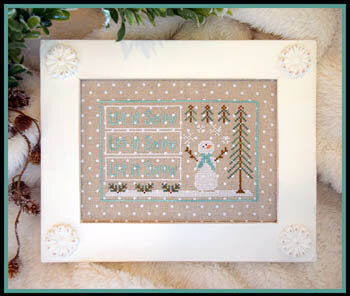 Country Cottage Needleworks Let It Snow CCN116 snowman cross stitch pattern