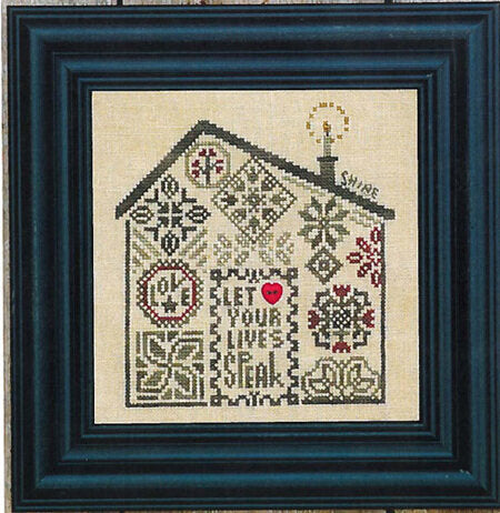Bent Creek Let Your Lives Speak cross stitch pattern