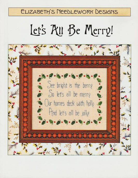 Elizabeth's Designs Let's All Be Merry! cross stitch pattern