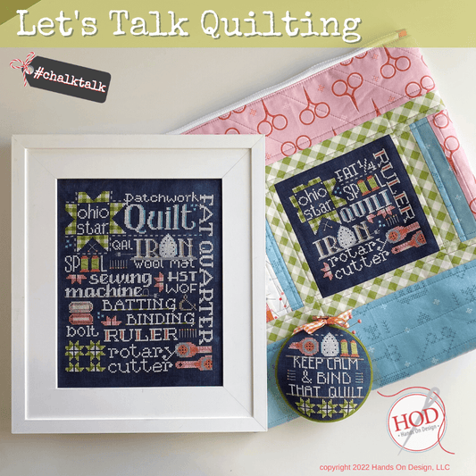 Hands On Design Let's Talk Quilting HD-251 cross stitch pattern
