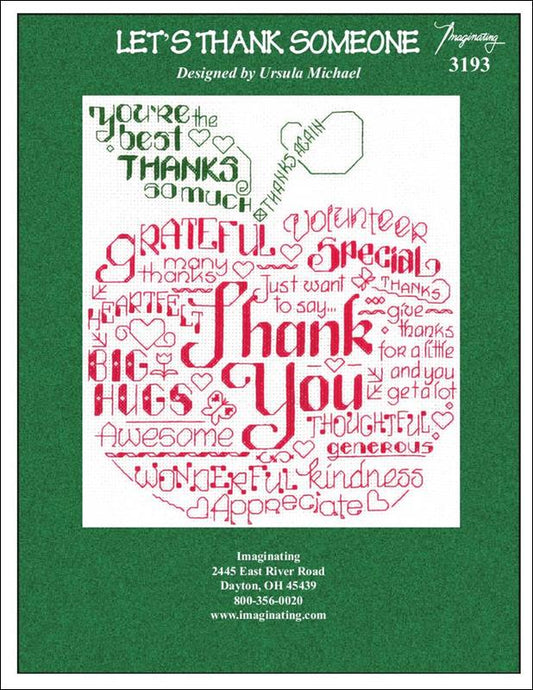 Imaginating Let's Thank Someone 3193 cross stitch pattern