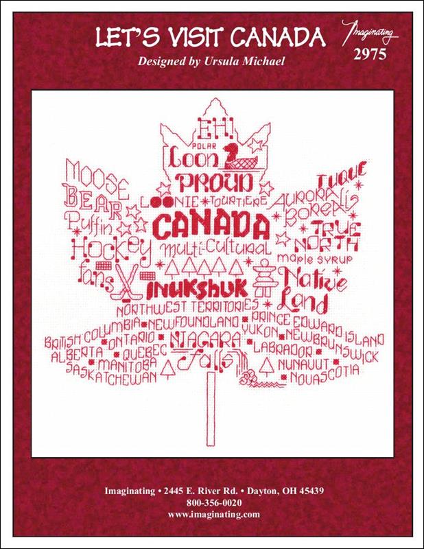 Imaginating Let's Visit Canada 2975 cross stitch pattern