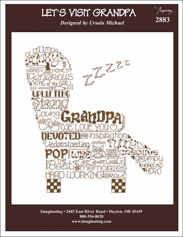 Imaginating Let's Visit Grandpa 2883 cross stitch pattern