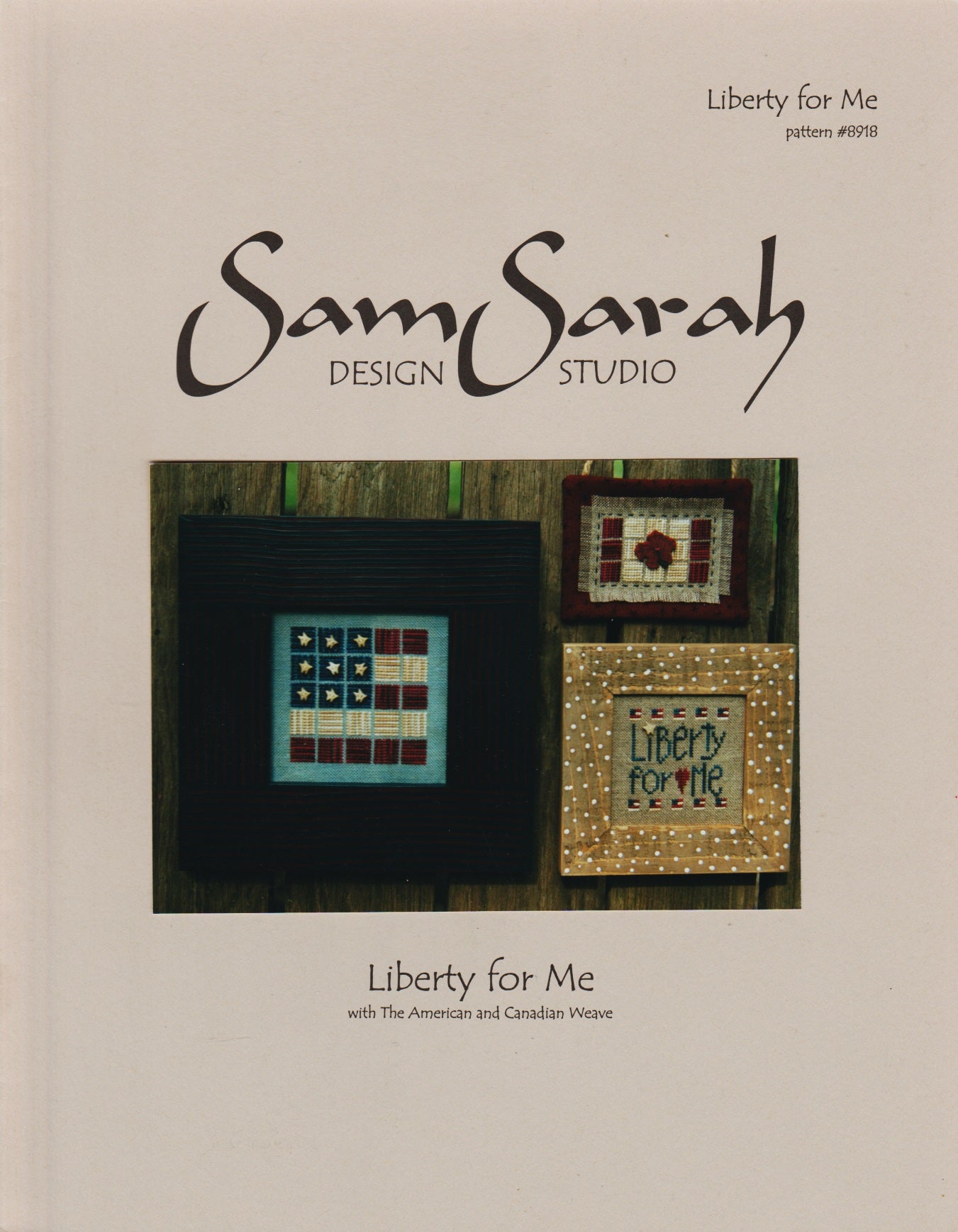 Sam Sarah Liberty For Me 8918 patriotic Canada cross stitch pattern