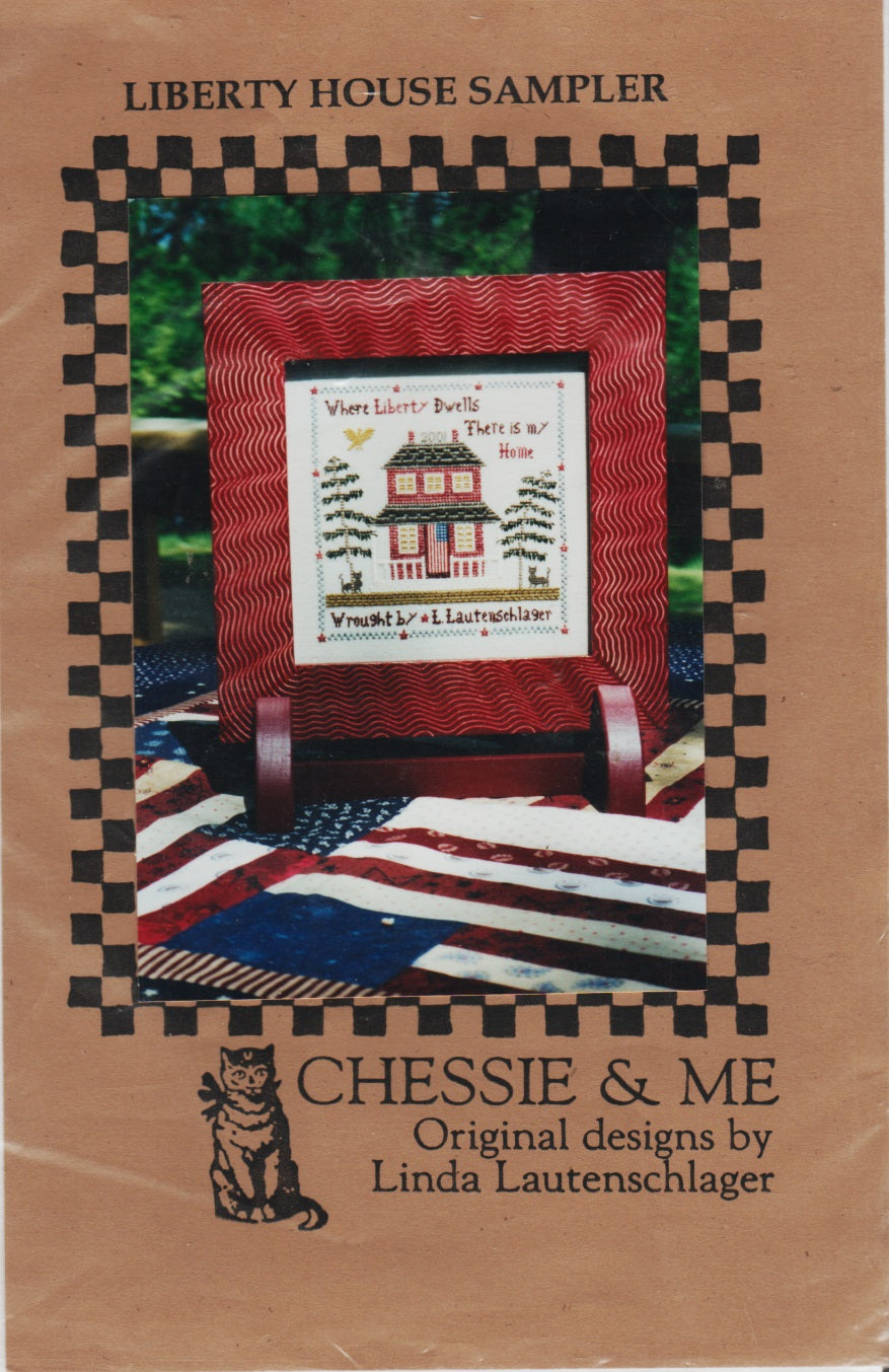 Chessie & Me Liberty House Sampler cross stitch pattern