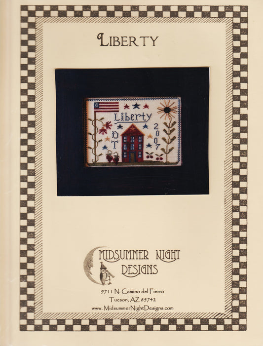 Midsummer Night Designs Liberty cross stitch pattern