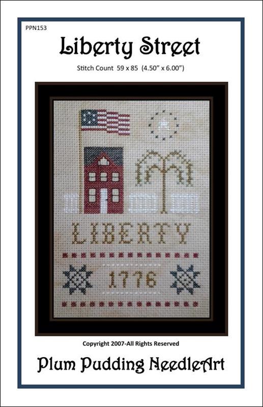 Plum Pudding Needleart Liberty Street PPN153 cross stitch pattern