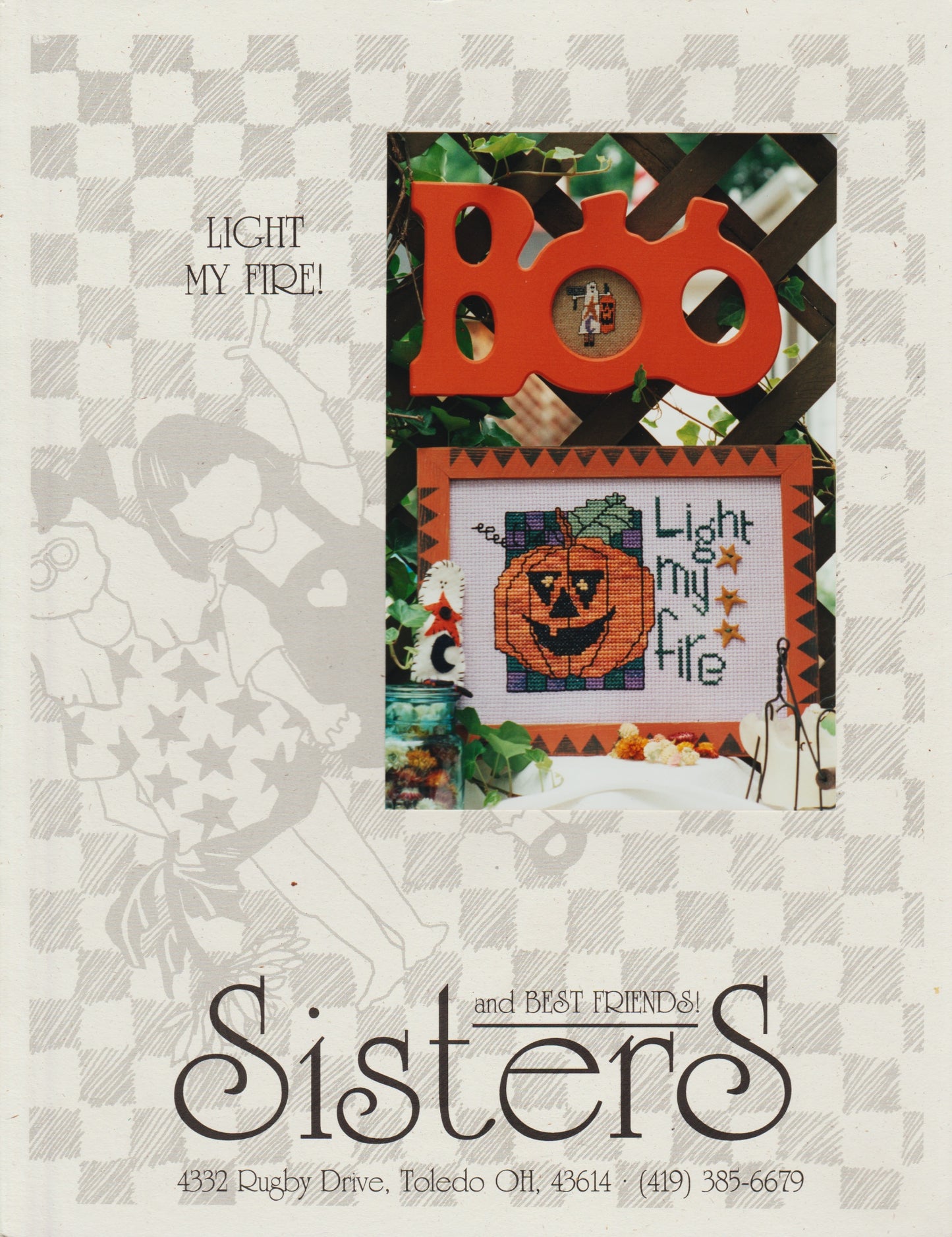 Sisters & Best Friends Light My Fire cross stitch pattern