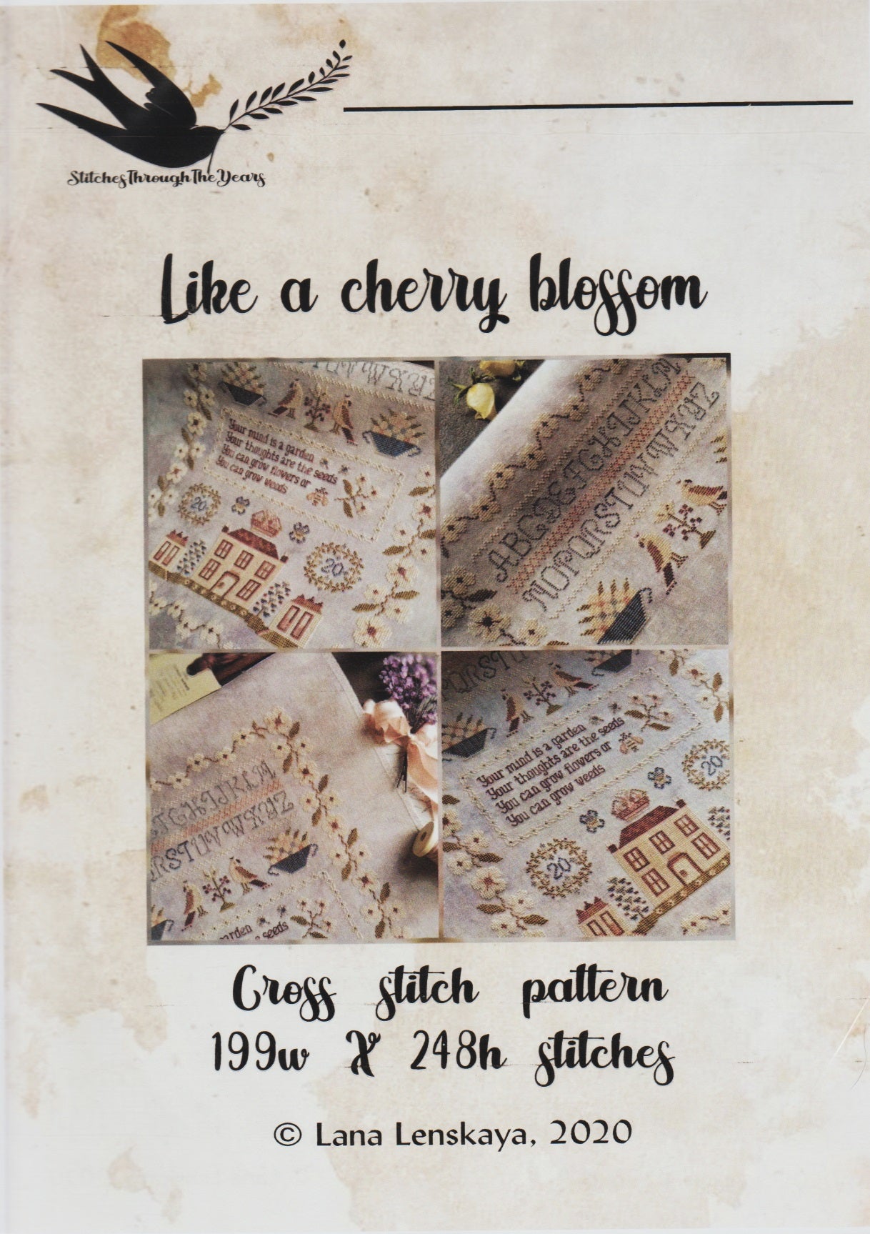 Stitches Through The Years Like A Cherry Blossom cross stitch pattern