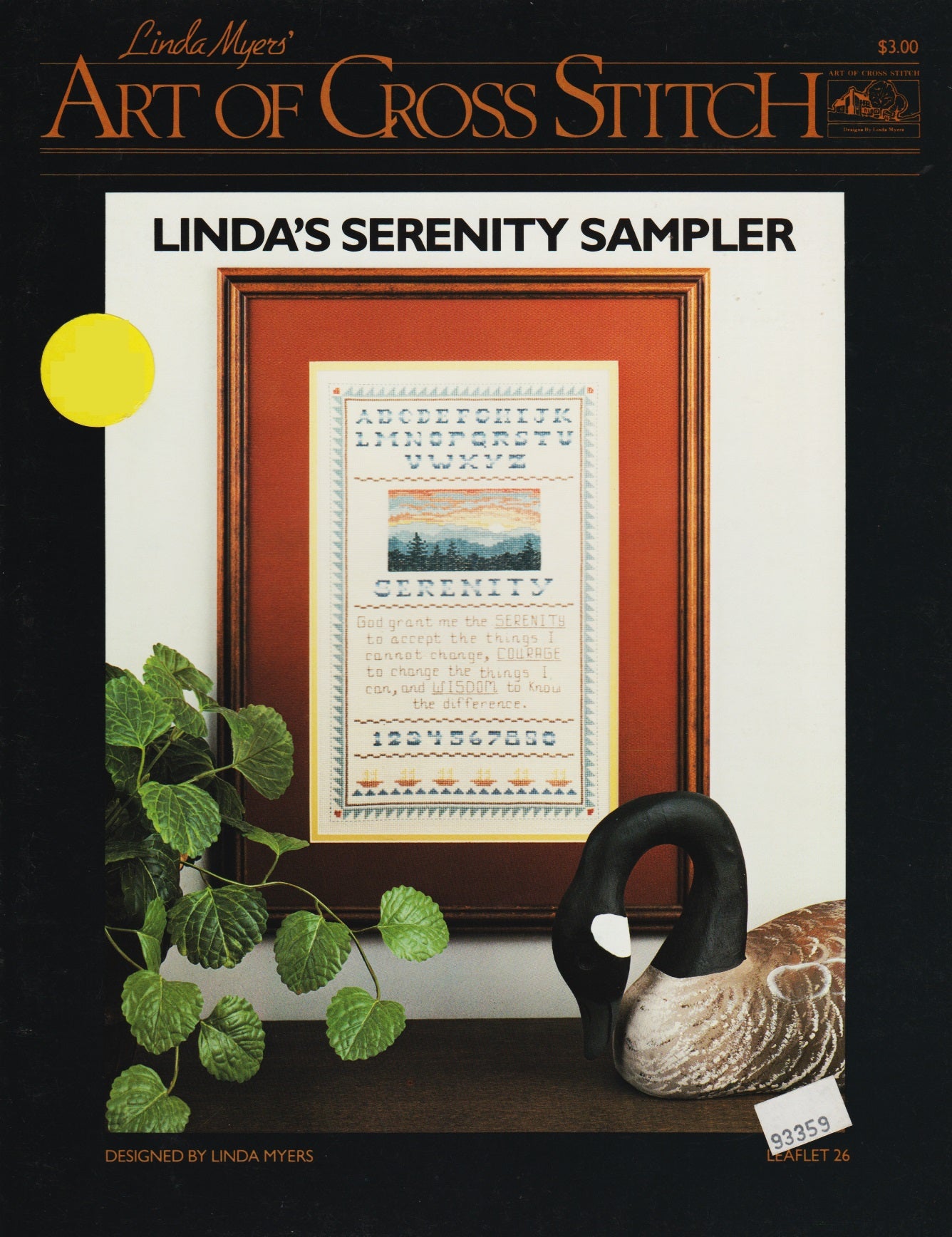 Linda Myers Linda's Serenity Sampler 26 cross stitch pattern