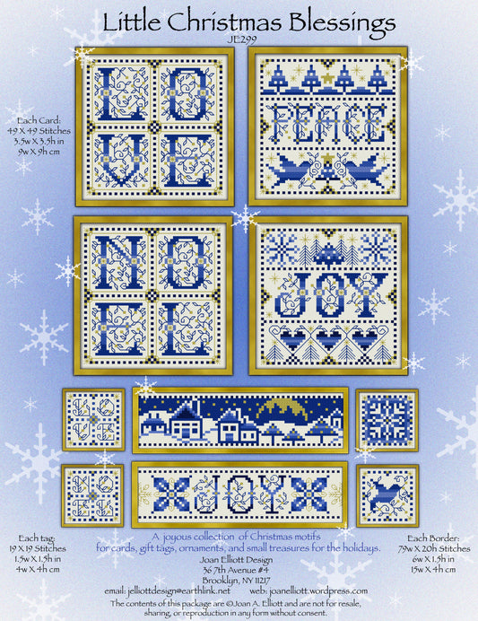 Joan Elliot Little Christmas Blessings JE299 cross stitch pattern