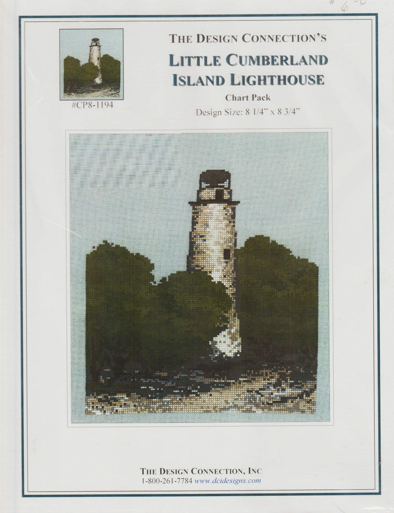 Design Connection Little Cumberland Island Lighthouse cross stitch pattern