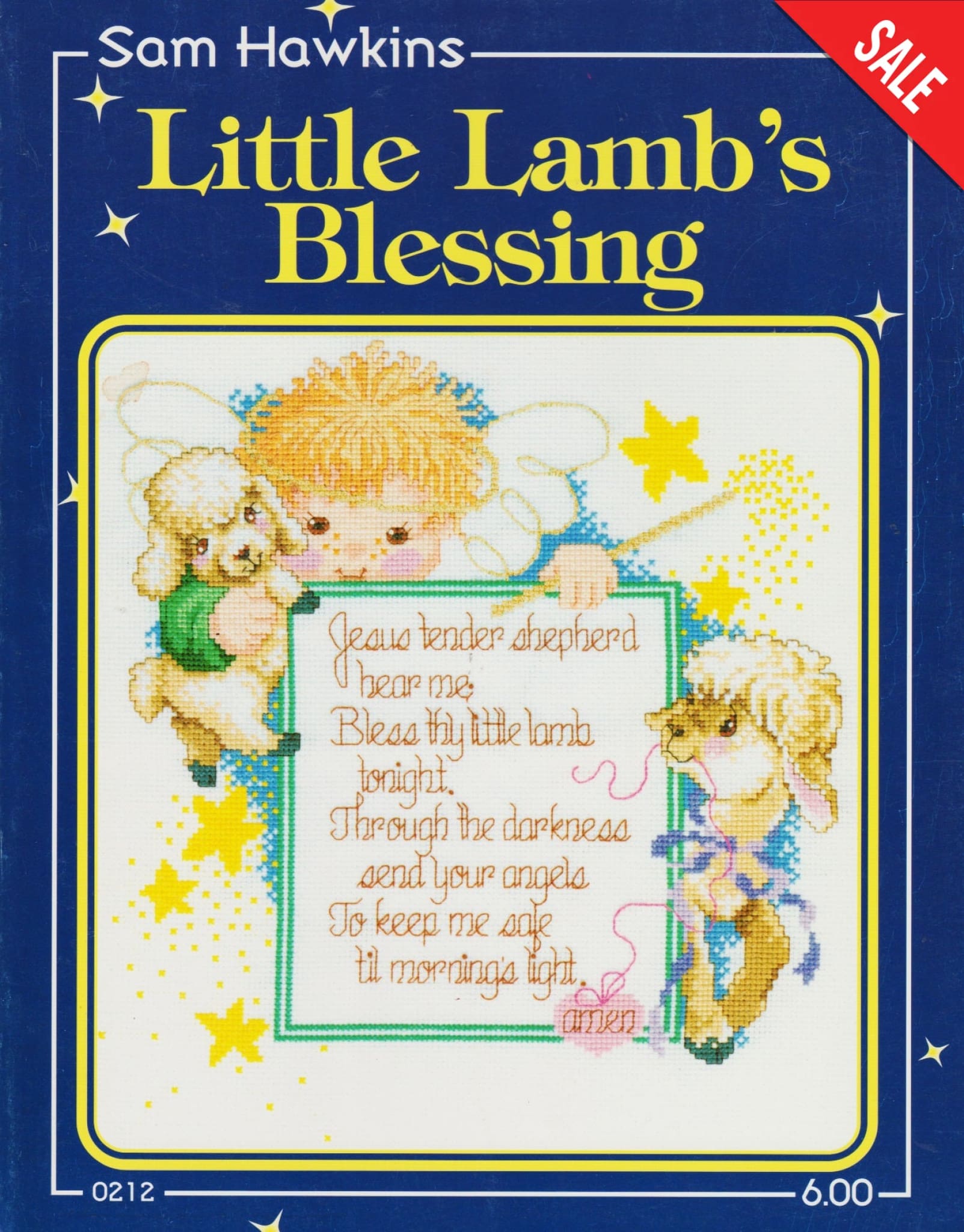 Sam Hawkins Little Lamb's Blessing 0212 cross stitch pattern