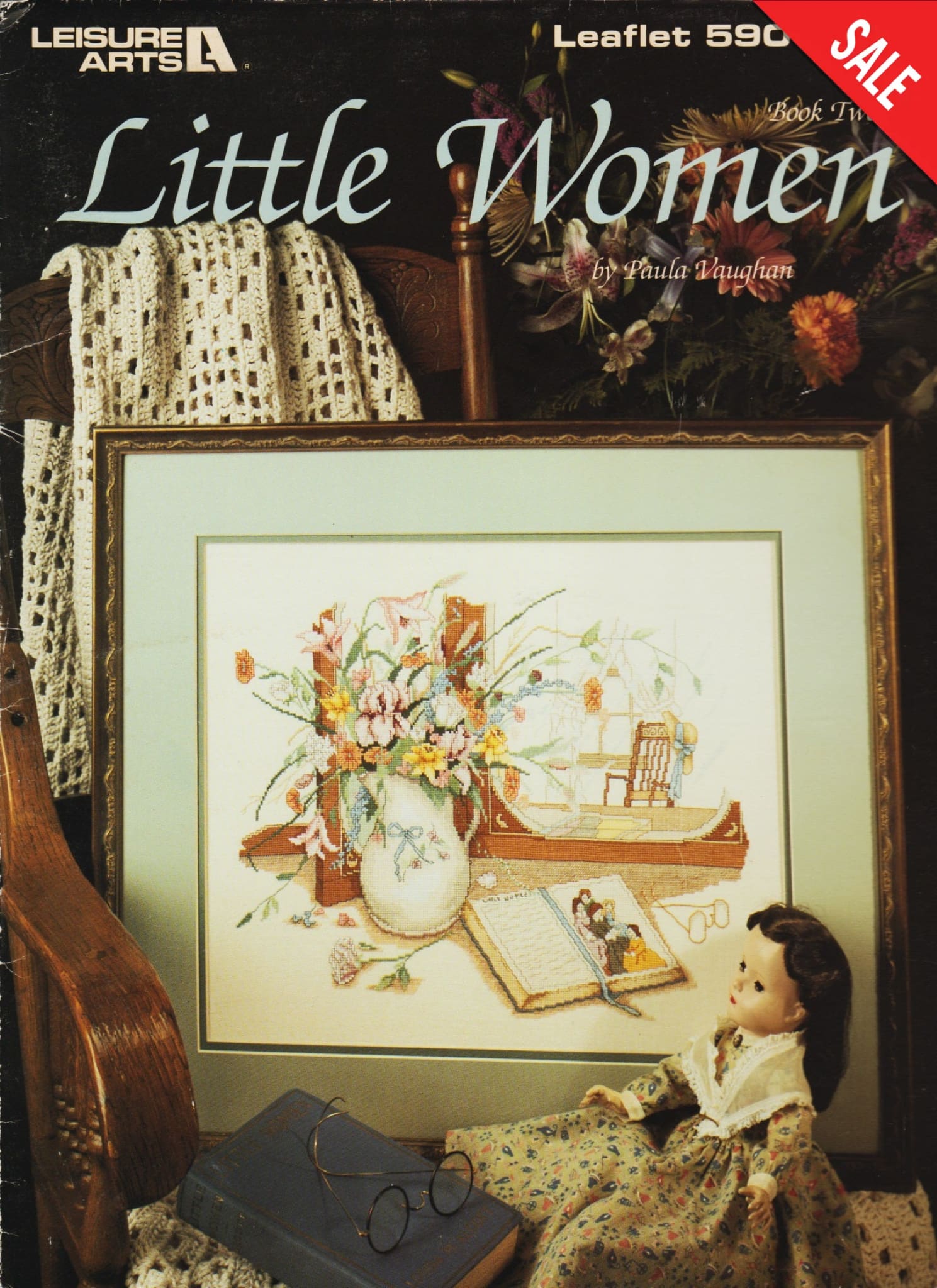 Leisure Arts Little Women Paula Vaughan 590 cross stitch pattern